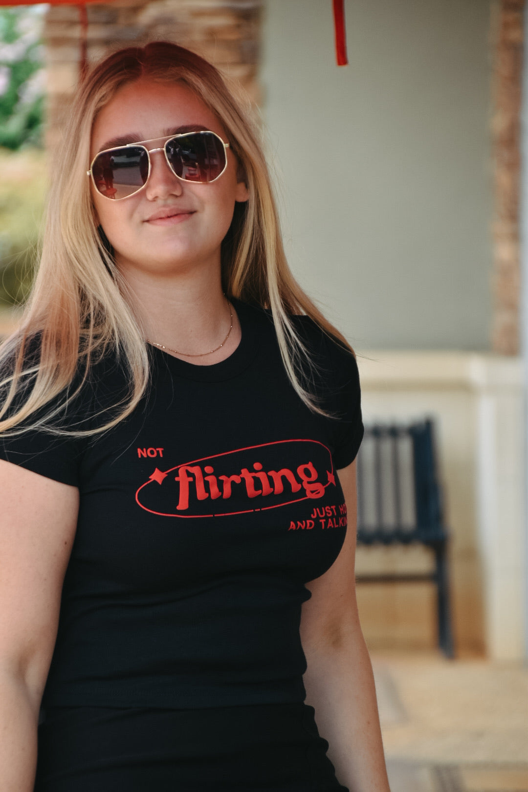 Not Flirting Baby Tee