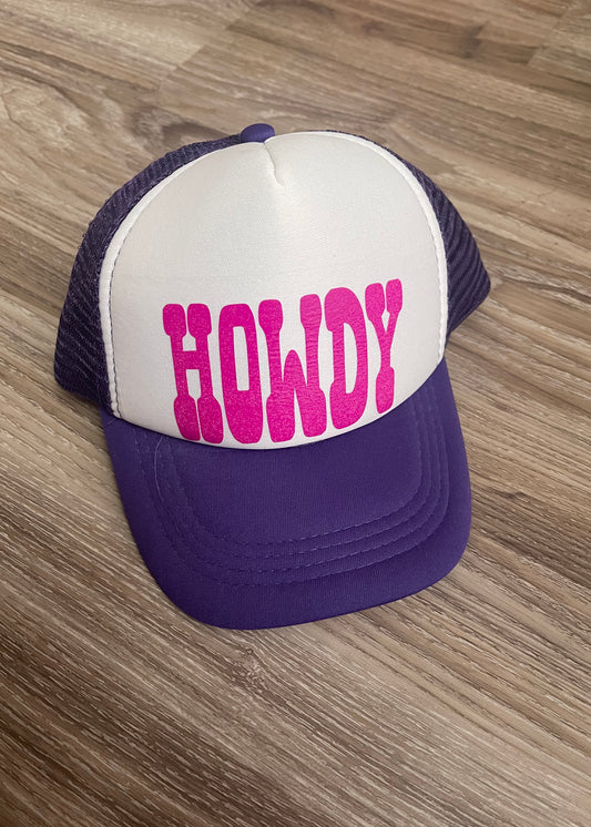 Purple howdy hat (kids size)